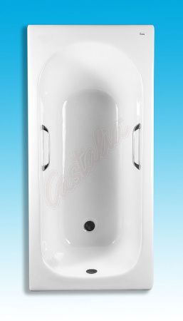 Чугунная ванна Castalia 150х70 с ручками с антискользящим покрытием