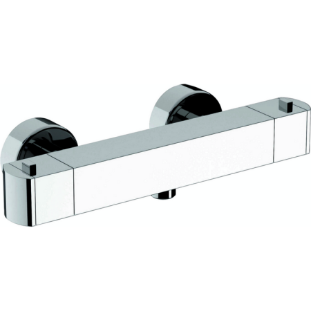 CISAL Roadster Смеситель термостатический настенный для душа, цвет хром, артикул RRT0101021