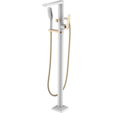 Смеситель напольный VENTURO белый-золото