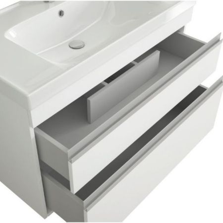 Тумба Grace Plus 90, белый лак, 2 ящ