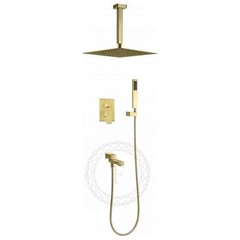 Душевая система встраиваемая FILARETE Fing FL1042MG, матовое золото