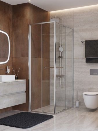 LUX-AH-FS-1-70/90-C-CR Душевой уголок, артикул LUX-AH-FS-1-70/90-C-CR