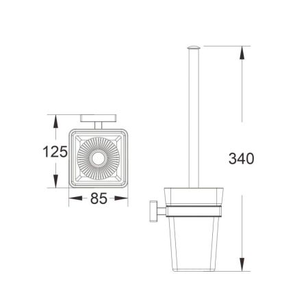 Ершик BELZ B90210, хром