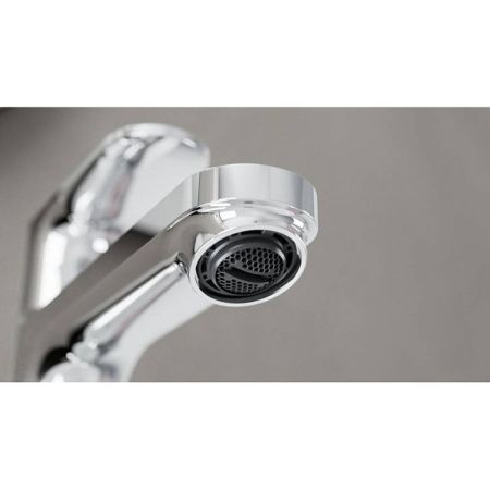 Смеситель для раковины, Hansgrohe, Rebris S, CoolStart, тип открывания воды-однорычажный, тип регулирования воды-керамический картридж, монтаж-на раковину/столешницу, отверстия для монтажа-1, высота, мм-303, вынос излива, мм-169, тип излива-неподвижный, д, артикул 72580000