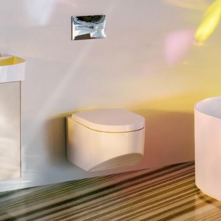 Унитаз, Laufen, Sonar, безободковый, Rimless, тип установки-подвесной, ширина, мм-370, глубина, мм-540, высота, мм-340, сиденье-необходимо заказать, цвет-белый матовый, артикул 8.2034.1.757.000.1