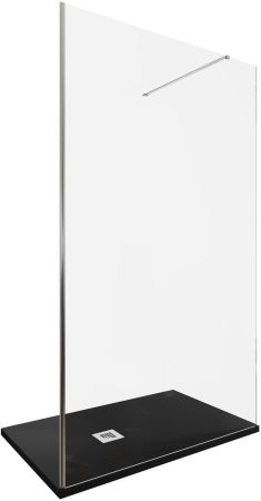 Душевая перегородка Allen Brau Infinity 1 120 3.21019.BA серебро браш, артикул 3.21019.BA