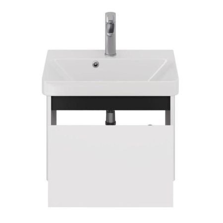 Тумба с раковиной подвесная Dreja Luxury 55 см, белый, артикул 99-2009-com