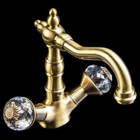 Смеситель для умывальника FLORA бронза Opadiris