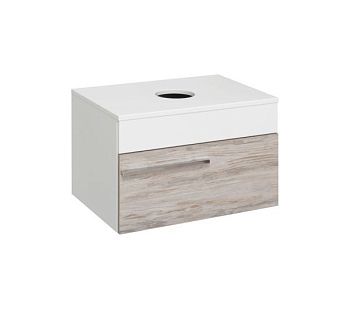 Тумба Runo Вудлайн 65 подвесная под накладной умывальник Moduo Square 50/Moduo Leaf 55 (00-00001009)