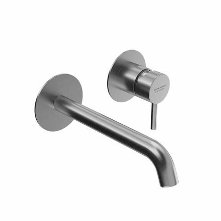 Смеситель для раковины ETERNA однорычажный настенный, без донного клапана, нержавеющая сталь, артикул 69628EXKM.50.050