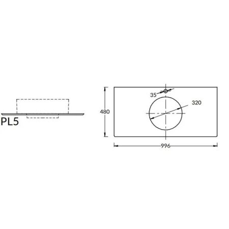 Спец. изделие декоративное для накладных раковин 100, Риальто песочное, артикул PL5.SG560420R\100