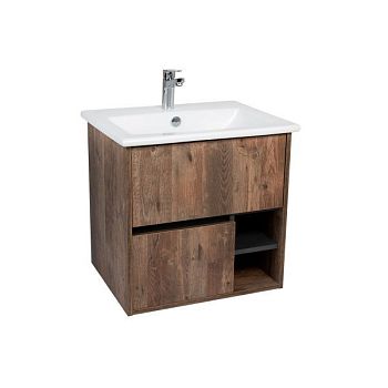 Тумба VIANT "Люксембург" 2 ящика подвесная дерево 446х556х560 под раковину 1WH501606 (Элина 60) (VLUX60ELD-T2YP)