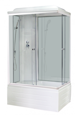 Душевая кабина Royal Bath RB 8100BP6-WT(белое/прозрачное) левая, артикул RB8100BP6-WT-L