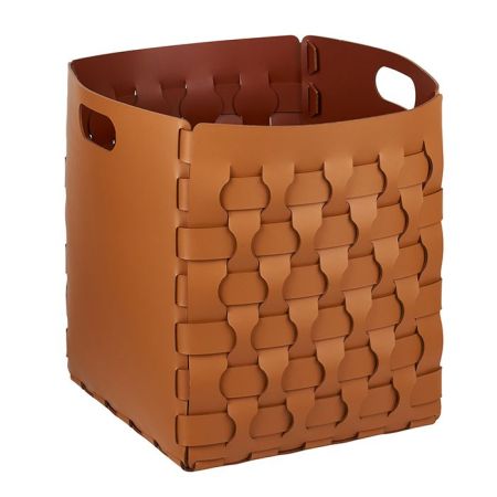ADJ Корзинка Dubai, 35x35xH40 см., цвет: коньяк/бордо, артикул 2047.09/30