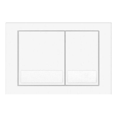 Кнопка смыва Veconi Square VFS-WH, 150х220х13, пластик, белый, артикул VFS001WH