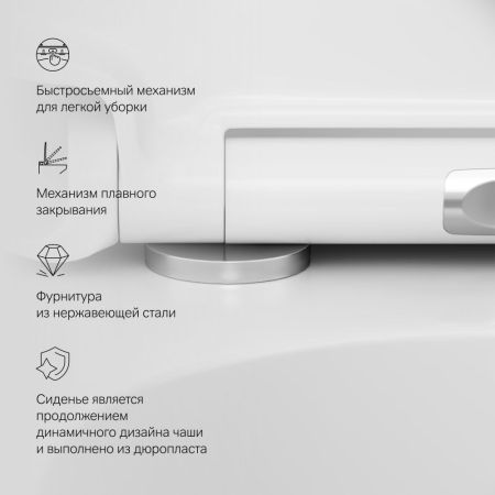 C301700WH Sensation подвесной унитаз FlashClean, артикул C301700WH