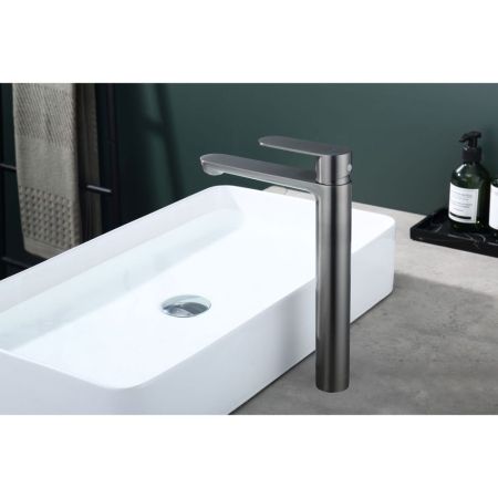 Смеситель для раковины Splenka S222.15.09, графит, артикул S222.15.09