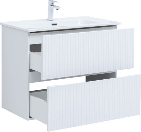 Тумба под раковину Aquanet Джейн 80 белый матовый, артикул 00313286