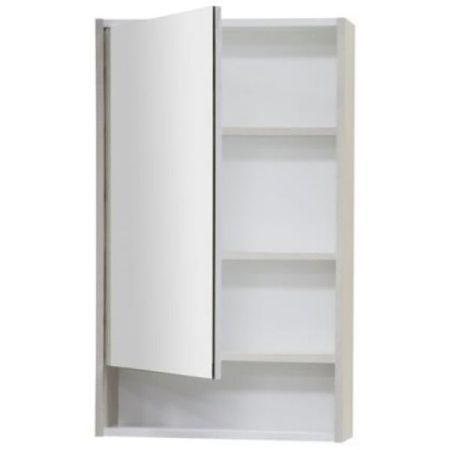 Зеркальный шкаф АКВАТОН РИКО 51 1A212302RIB90 (без оснащения, доводчики, белый/ясень), шт, артикул 1A212302RIB90