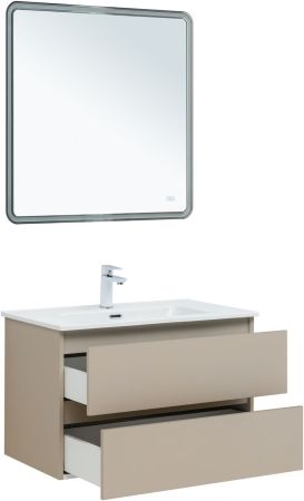 Тумба под раковину Aquanet Вега 2.0 80 бежевый, артикул 00337943