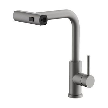 Смеситель для кухни с мультифункциональным изливом BELZ B74811-3, оружейная сталь