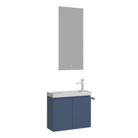 Тумба с раковиной ORKA Ferla 60 подвесная, синий матовый, артикул 5004323