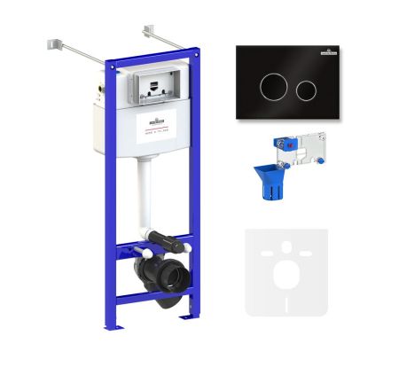 Комплект 5 в 1 инсталляции для подвесного унитаза Lavinia Boho Relfix 77020053, артикул 77020053