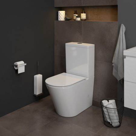 Унитаз напольный Maretti Florenza безободковый с микролифтом, FL10NBM17-844, белый, артикул FL10NBM17-844