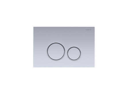 Панель смыва Aquatek Хром матовая ободок хром (клавиши круглые) KDI-0000019, артикул KDI-0000019