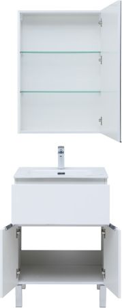 Мебель для ванной Aquanet Алвита New 60 1 ящик, 2 дверцы, белый матовый, артикул 00274529