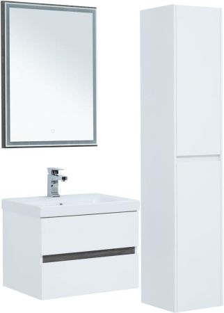 Тумба под раковину Aquanet Беркли 60 белый/дуб рошелье, артикул 00254289