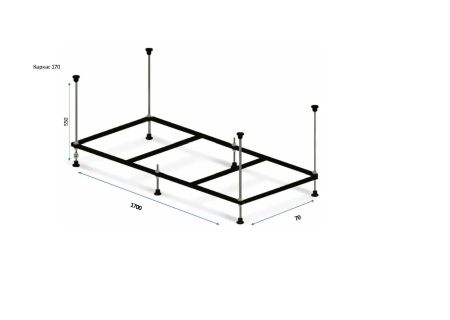 Каркас для ванны 170, артикул 051022