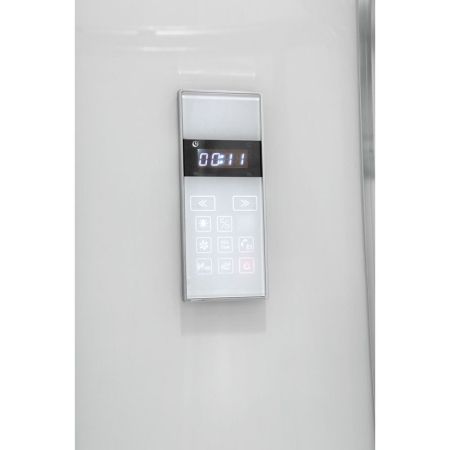 Душевая кабина Black&White Galaxy G5503-90х90 с гидромассажем профиль Серебристый хром задняя стенка Белая