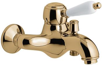 Emmevi Laguna, однорычажный смеситель для ванны (излив 17 см), без набора для душа, цвет бронза