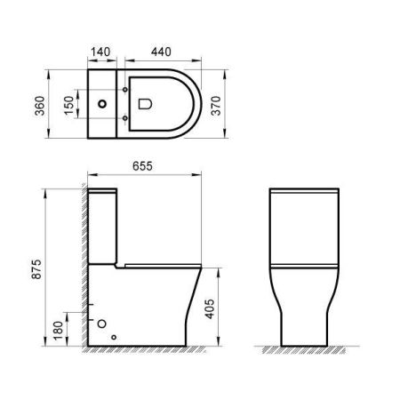 Бачок BelBagno ACQUA BB340T