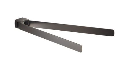 Gedy Pirenei, полотенцедержатель двойной поворотный, цвет оружейная сталь (PVD), артикул PI23(81)