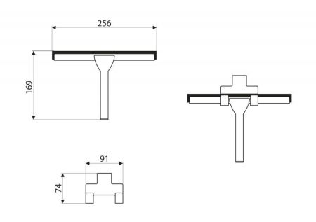 Скребок-водосгон с держателем ART&MAX VITA AM-G-9366/311, артикул AM-G-9366/311