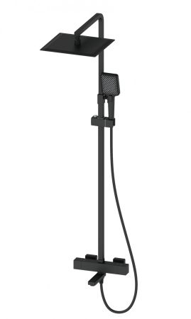 Душевая система с термостатом WONZON & WOGHAND, Черный матовый (WW-88739901-MB), артикул WW-88739901-MB