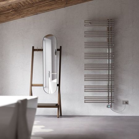 Cordivari Kelly Electric, полотенцесушитель электрический 1240/500, цвет хром, артикул 3581780500001