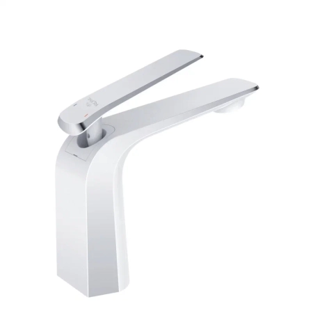 Смеситель для раковины Rose R13F R1301F, белый/хром, артикул R1301F