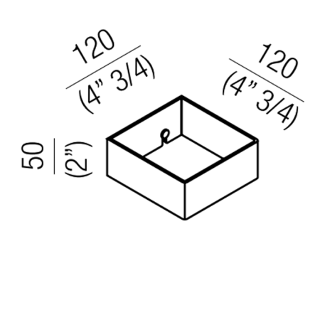 Agape 369 Коробочка для аксессуаров, цвет: глянец, артикул A369222A