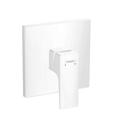 Смеситель для душа, Hansgrohe, Metropol, тип открывания воды-однорычажный, тип регулирования воды-керамический узел смешивания, тип установки-встраиваемый, внутренняя часть-необходимо заказать, цвет-белый матовый, комплектация-розетка, рукоятка, гильза, ф, артикул 32565700