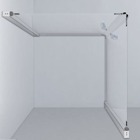 Душевой уголок Vincea Orta 100х100 VSS-1O1010CL профиль Хром стекло прозрачное, артикул VSS-1O1010CL