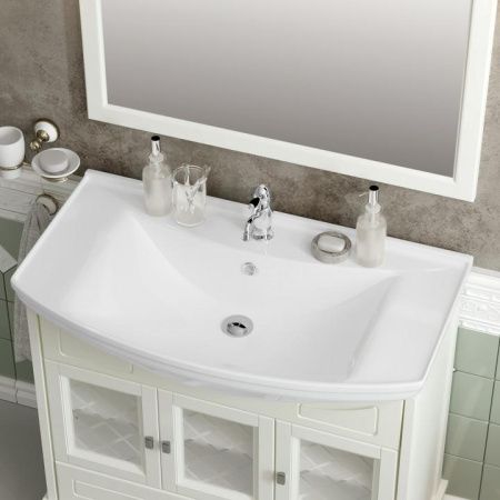 Тумба с раковиной Омега 85 Opadiris Слоновая кость