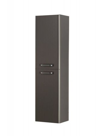 DUE Шкаф подвесной с двумя распашными дверцами с доводчиками, с двумя полками, универсальный, Bianco Lucido, 400x300x1500, DUE-1500-2A-SC-BL-P, артикул DUE-1500-2A-SC-BL-P