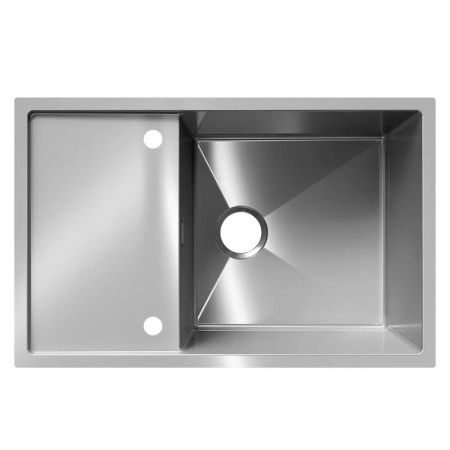 Кухонная мойка Ulgran Steel 780x500, брашированная сталь, артикул US 780-001