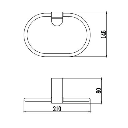 Полотенцедержатель Savol S-007363, хром, артикул S-007363