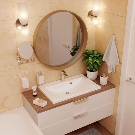 Раковина Paola Roma 700, белый, артикул Paola Roma 700