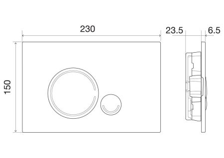 Кнопка смыва BelBagno SFERA, цвет-белый, артикул BB014-SR-BIANCO