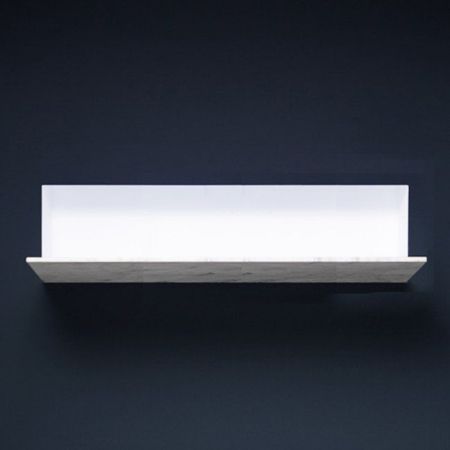 ANTONIO LUPI BATTIGIA Раковина встраиваемая в стену 1440х515х607 мм, с подсветкой, смеситель, донный клапан, сифон, Corian, мрамор Carrara, цвет белый, артикул BATTIGIAML 144